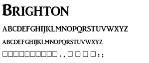 Brighton Free Font Download - Font Supply