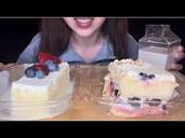 ASMR TRYING WHOLE FOODS CAKE | Tres Leches, Berry Chantilly Cake ...