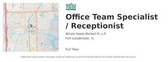 Whole Foods Market Ip Office Team Specialist Receptionist Job Fort ...