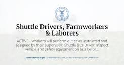 Shuttle Drivers, Farmworkers & Laborers | SeasonalJobs.dol.gov