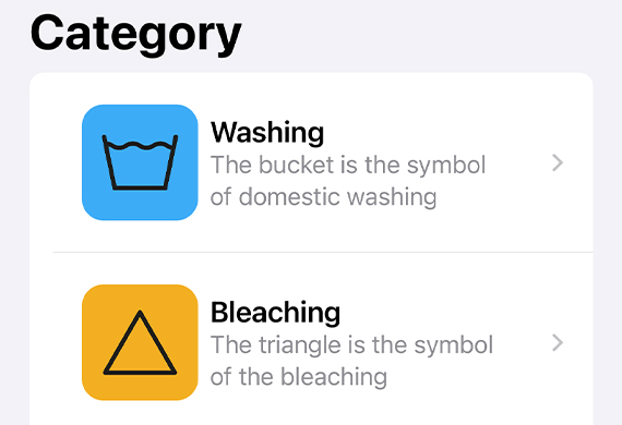 Wash - Laundry symbols