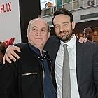 Jeph Loeb and Charlie Cox at an event for Daredevil (2015)