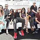 Ming-Na Wen, Henry Simmons, Jeffrey Bell, Clark Gregg, Jeph Loeb, Jeff Ward, Natalia Cordova-Buckley, and Chloe Bennet at an event for Agents of S.H.I.E.L.D. (2013)