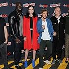 Sigourney Weaver, Jeph Loeb, Charlie Cox, Krysten Ritter, Mike Colter, and Finn Jones at an event for The Defenders (2017)