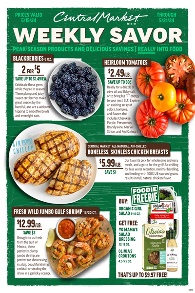 Central Market Weekly Ad Preview: (May 15 - May 21 2024)