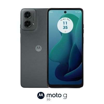 Front and back of Moto g 5G shown