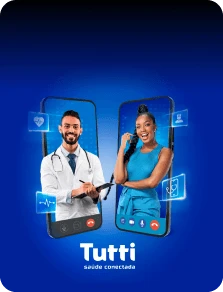 Montagem traz cantora Iza e médico em telas de celular, representando consultas via telemedicina