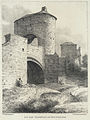 Thomas Christopher Hofland's 'An old gateway at Monmouth' lithograph; 1825