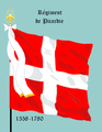 Vlag van die Picardie-regiment wat in 1558 uit die Picardie-bande geskep is