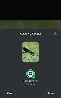 Android上的Nearby Share