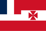 Vlag van die Franse protektoraat Rimatara (Frans-Polinesië), 1891 tot 1900