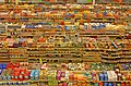 Packaged food aisles in a Fred Meyer, a hypermarket chain in the Pacific Northwest.