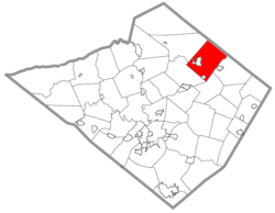 Location of Maxatawny Township in Berks County, Pennsylvania