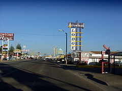 La ville de Gallup (Nouveau-Mexique).