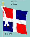 Ordonnansievlag van die Poitou-regiment wat in 1616 geskep en van 1665 tot 1682 aan die Franse Wes-Indiese Kompanjie oorgedra is