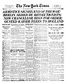 Image 20Front page of The New York Times on Armistice Day, 1918 (from Newspaper)