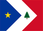 Vlag van Akadiërs in Newfoundland