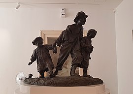 Sculpture of three children