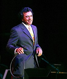 Mathis in concert at the Chumash Casino Resort in Santa Ynez, California, in 2006
