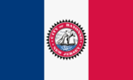 Vlag van Bayonne, New Jersey