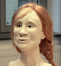 One of four facial reconstructions