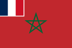 Handelsvlag van die Franse protektoraat in Marokko, 1912 tot 1956
