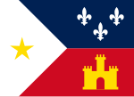 Vlag van Akadiërs in Louisiana
