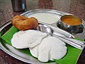Image 129Idli served with typical accompaniments. (from Malaysian cuisine)