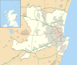 Pittodrie Stadium is located in Aberdeen City council area