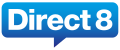 Dernier logo de Direct 8 du 31 août 2009 au 7 octobre 2012.