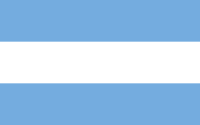 Ozdobna flaga Argentyny