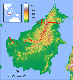 Tebedu is located in Borneo