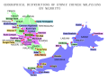Image 66Geographical distributions of ethnic Chinese Malaysians by majority in each cities or towns:   Hokkien   Cantonese   Hakka   Fuzhou   Hainanese   Teochew   Kwongsai   Hockchia   Undetermined majority (from Malaysian Chinese)