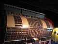 The central section of the UA1 experiment on display at the Microcosm museum
