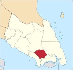 Location of Kulai District in Johor
