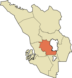 Location of Petaling District in Selangor