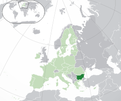 Bulgaristan haritadaki konumu