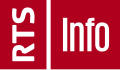 Logo de RTS Info du 26 août 2019 au 21 août 2023.