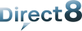 Quatrième logo de Direct 8 du 1er septembre 2008 au 31 août 2009.