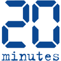 Logo de 20 Minutes du 11 avril 2018 au 9 juin 2021.