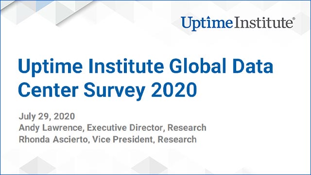 Seminario web: Encuesta global sobre centros de datos de Uptime Institute 2020