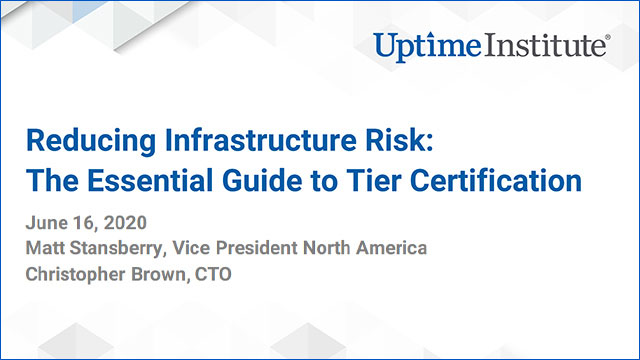 Seminario web: Reducción del riesgo de infraestructura: La guía esencial para la certificación de Tier