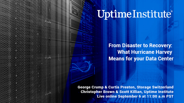 Seminario web: Desde el desastre hasta la recuperación: Lo que el huracán Harvey significa para su centro de datos
