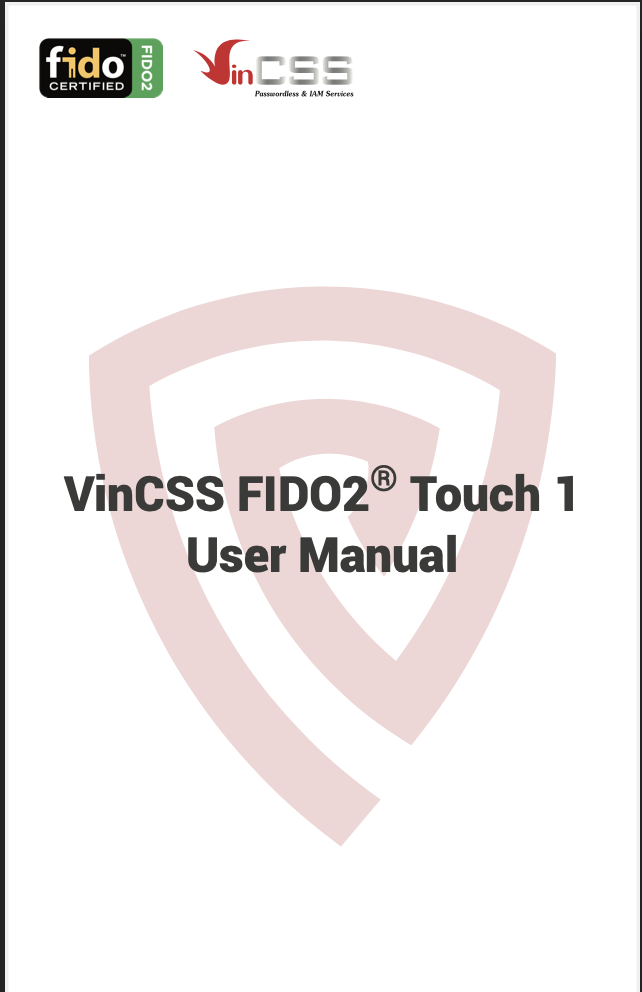 VinCSS FIDO2® Touch 1_User Manual_ENGLISH