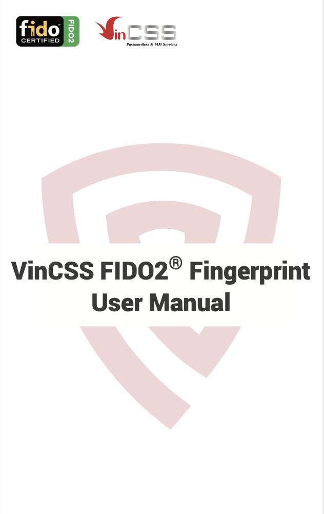 VinCSS FIDO2®  Fingerprint_User Manual_ENGLISH