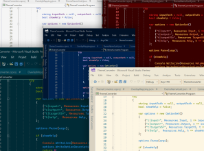 Zrzut ekranu pakietu motywów programu Visual Studio