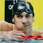 As Phelps Sulks, His Runner-Up Celebrates