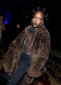 Oyinda at the LaQuan Smith Fall 2024 ready-to-wear show