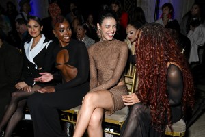 Misty Copeland, KiKi Layne and Laysla De Oliveira at the LaQuan Smith Fall 2024 ready-to-wear show