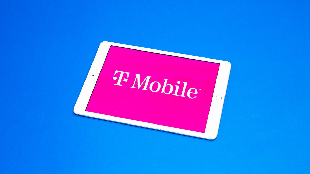 T-Mobile logo on tablet